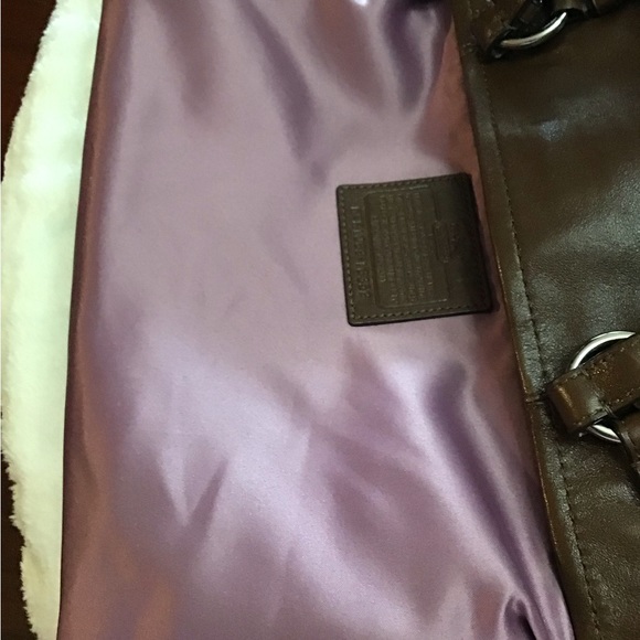 Coach Madison Sophia Dark Brown  Leather Satchel - Picture 15 of 16